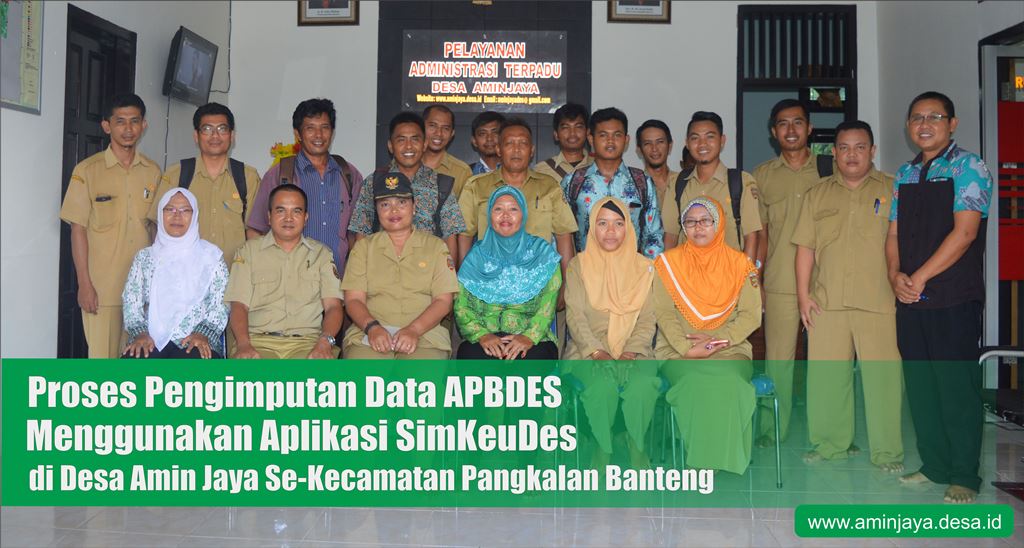 Proses Pengimputan Data APBDES di desa Amin Jaya Se kecamatan Pangkalan Banteng